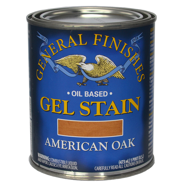 General Finishes 1 Pt American Oak Gel Stain Oil-Based Heavy Bodied Stain OP